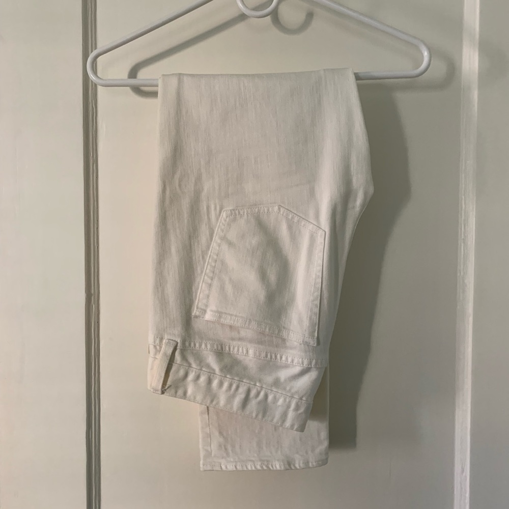 Jcrew Cropped White Jeans